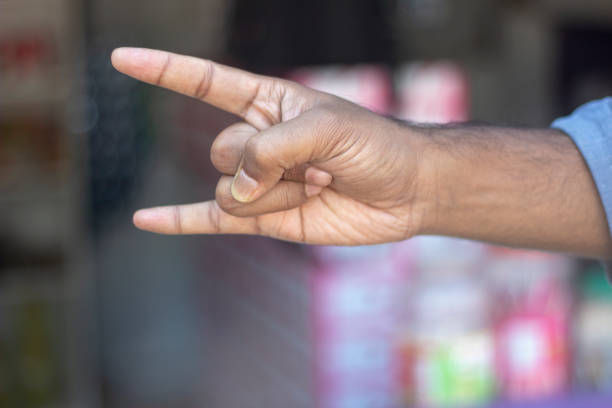 istock a man show his own hand style and the background is blurred 1466281336