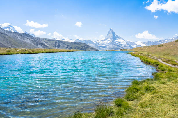 istock Matterhorn with Stellisee, Zermatt,  Switzerland 1466286889