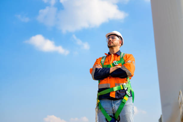 istock Renewable energy engineer working on wind turbine 1466287751