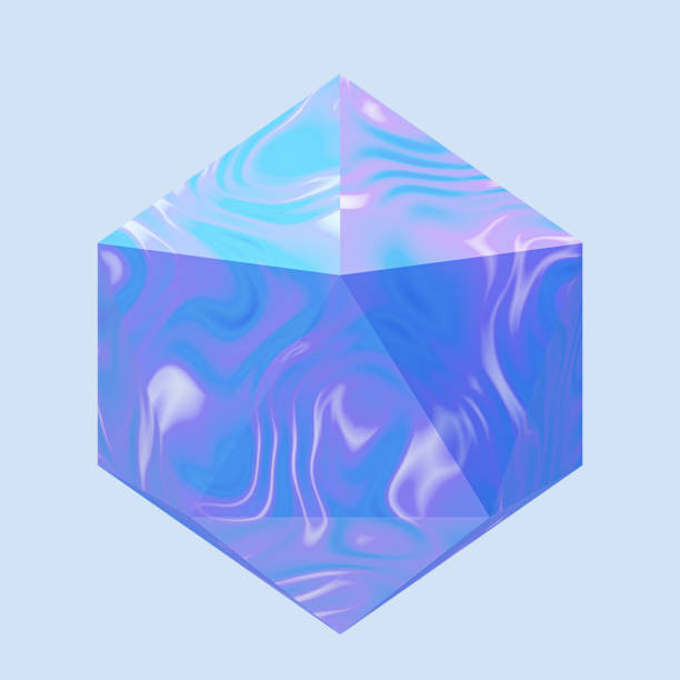 istock 3d crystal diamond. Futuristic style. 3d rendering illustration 1466297717