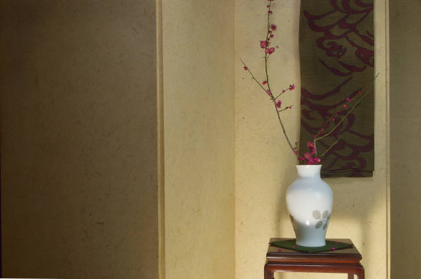 istock Red Plum Blossoms in the Vase 1466302127