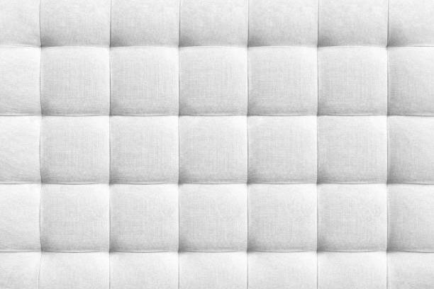 istock White suede leather background, classic checkered pattern for furniture, wall, headboard 1466304308