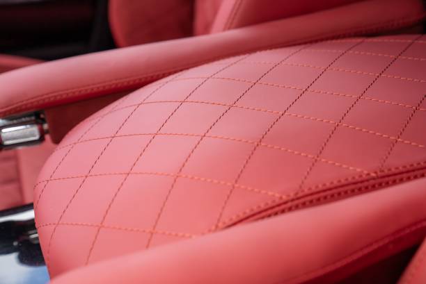 istock Red interior of a modern car 1466304911
