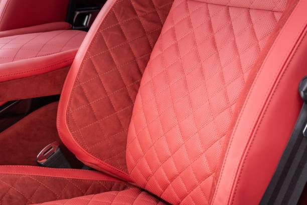 istock Red interior of a modern car 1466304918