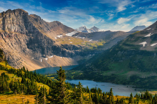 istock Mesmerizing view of a river with forested mountains in the background 1466305210