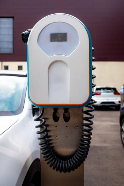 istock Vehicles are powered via charging points located in the parking lot. 1466308282