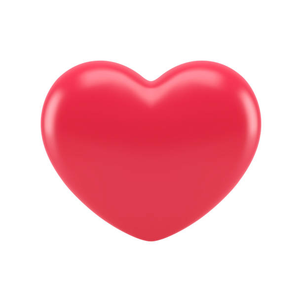 3d srdce červený balón vášeň zamilovaný romantický 3d ikona realistická vektorová ilustrace - trojrozměrným prostorem popis stock ilustrace