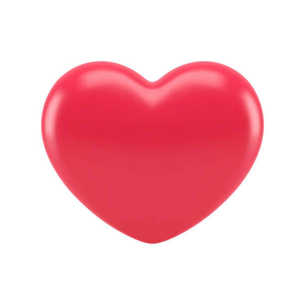 3d serce czerwony balon pasja zakochany romantyczny ikona 3d realistyczna ilustracja wektorowa - serce stock illustrations