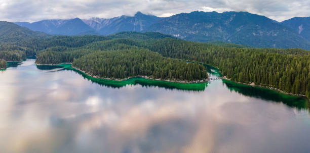 istock Eibsee lake Bavarian region from Top 1466309056