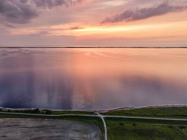 Ruegen Island view during sunset