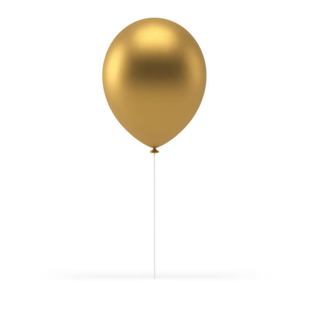 istock Golden air balloon 3d anniversary party congratulations realistic vector illustration 1466311737