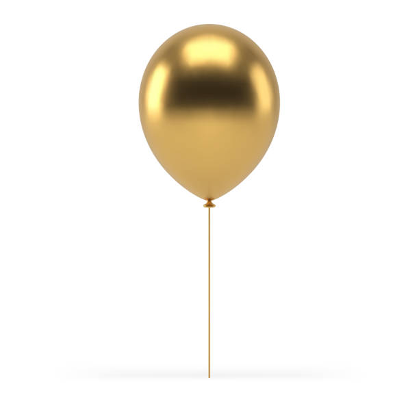 istock Golden air balloon 3d icon metallic premium festive party celebration realistic vector illustration 1466311755