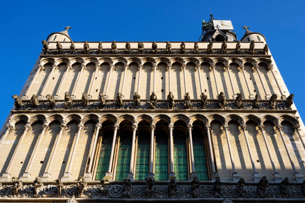 Famous facade of Notre-Dame-de-Dijon, Dijon, France