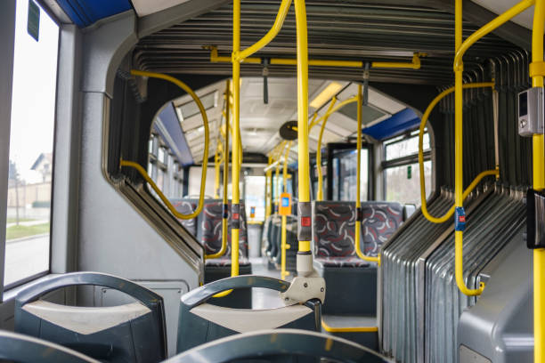 istock interior of a modern city bus 1466318745