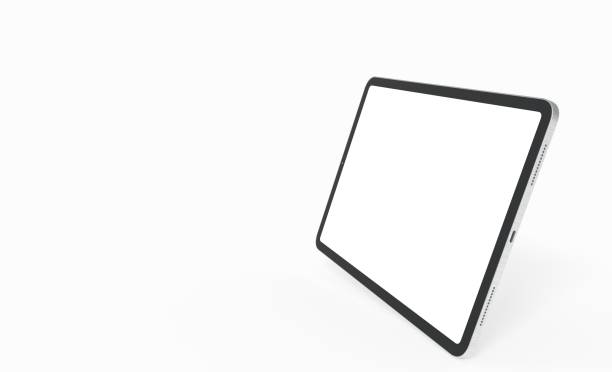 tablet, isolated on 3d background white ipad tablet pc - ipad 3 ipad white digital tablet imagens e fotografias de stock