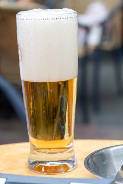 istock Glass of beer on the table 1466325421