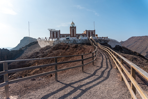 The Entallada lighthouse in the municipality of Las Playitas, east coast of the island of Fuerteventura, Canary Islands, Spain