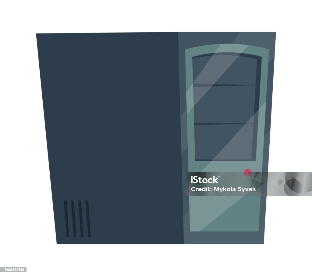 Computer System Unit Illustration Electronic Device Element Stock ...