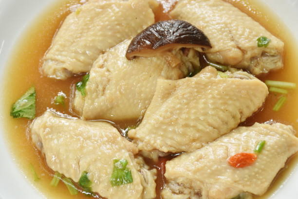 boiled chicken wing with Chinese herb stew