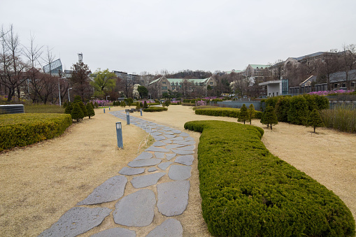 Holiday in South Korea - Womans University in the Daehyeon-dong, South Korea