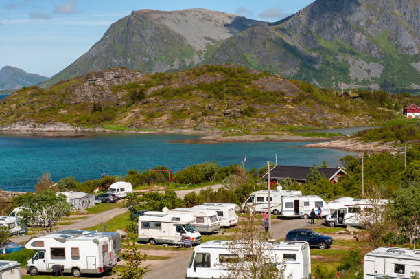 istock Camping for RV vans in Norway 1466363339