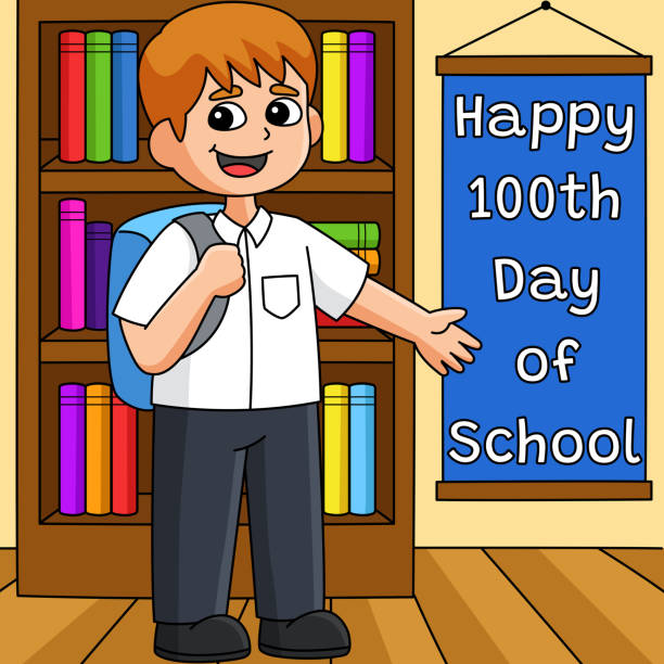 50+ 100 Days Of School Illustrations, Royalty-Free Vector Graphics & Clip  Art - iStock