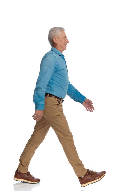 istock side view of handsome old man looking to side and stepping 1466374226