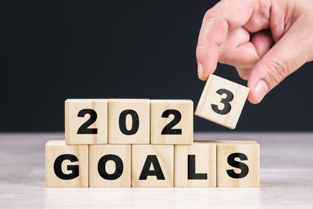 istock 2023 GOALS by wood cubes 1466381223