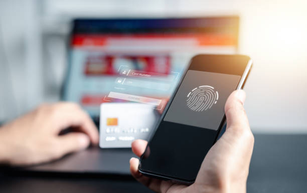istock Verify security on technology payment concept. Man typing credit card number for payment in online shopping and purchase online retail shop. 1466388295