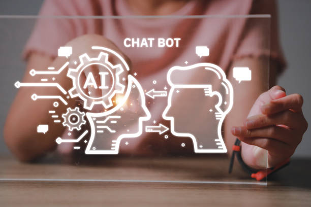 istock Hand touching digital chatbot for provide access to information and data in online network, robot application and global connection, AI, Artificial intelligence, innovation.chatbot developed by OpenAI 1466394483