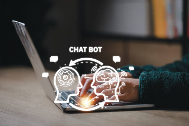 istock Hand touching digital chatbot for provide access to information and data in online network, robot application and global connection, AI, Artificial intelligence, innovation.chatbot developed by OpenAI 1466394529
