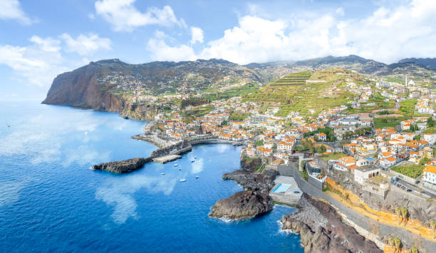 istock Landscape with Camara de Lobos, Cabo Girao in background, Madeira 1466402186