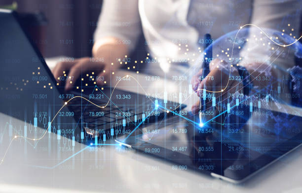 istock Trader analyzing data on virtual screen.Stock market invest and crypto currency. Price graph and indicator. 1466407365