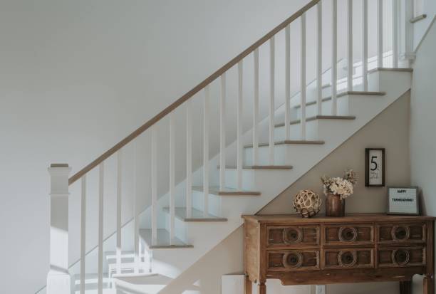 istock Interior of home with Staircase and Home Decorations 1466408726