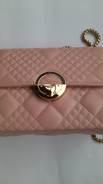 istock Pink female bag top view on white background. 1466414489