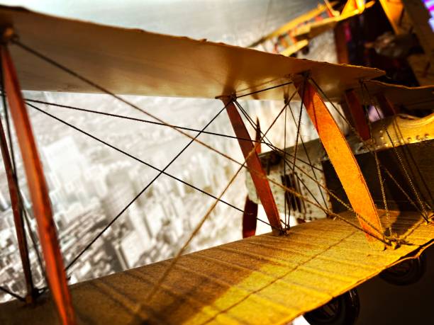 istock Details of Vintage Model Biplane 1466417009