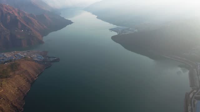 Aerial view of Jinsha River