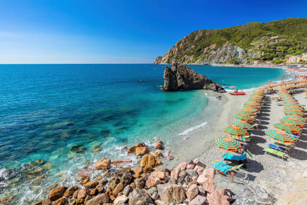 istock Monterosso al Mare beach in Cinque Terre, Italy 1466420661