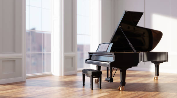 istock Classic grand piano in classical style room interior 1466423459