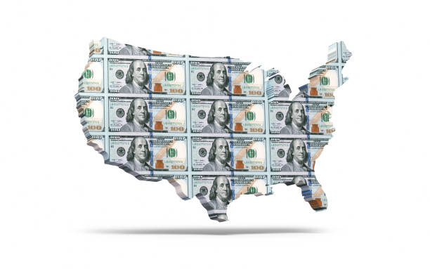 istock America World State Border Map, Textured New $100, Object + Shadow Clipping Path (isolated on white) 1466423958