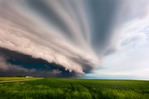 istock Storm clouds from a supercell thunderstorm in South Dakota 1466431384