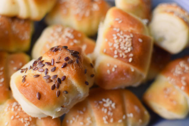 istock Salty rolls with cheese and sesame seeds 1466435194