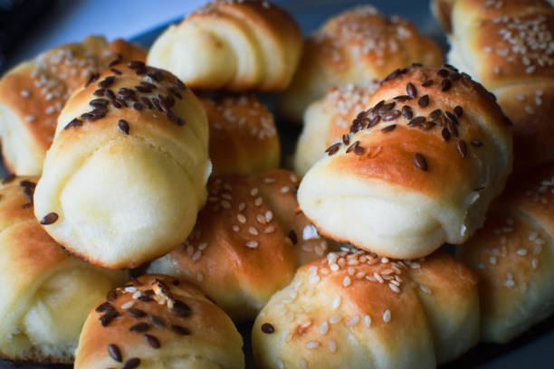 istock Salty rolls with cheese and sesame seeds 1466435206