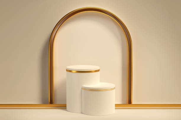 istock golden arch and white podium 1466439984