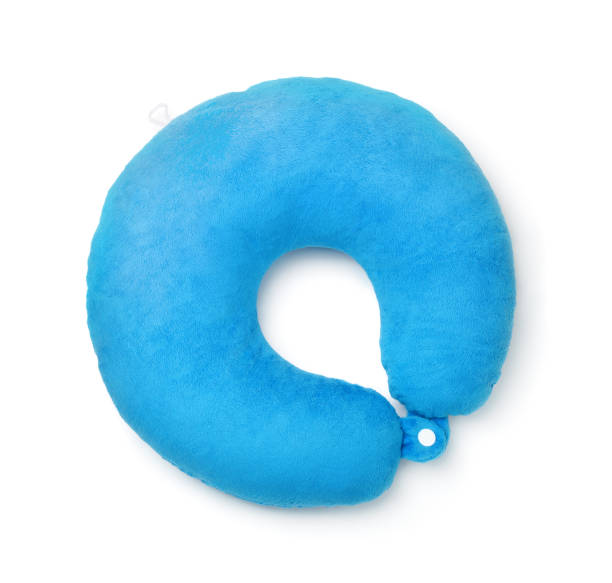 istock Top view of blue foam neck pillow 1466442453