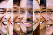 Diverse American faces