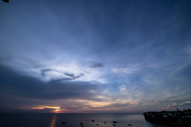 cloud scenery in the Caribbean