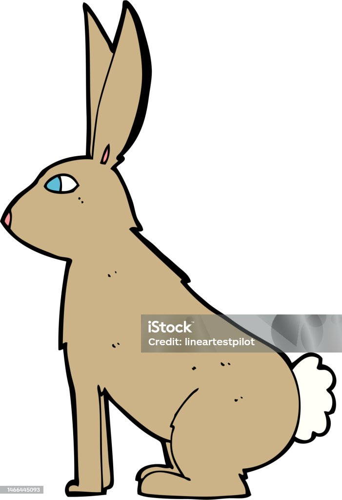 Beast Rabbit Cartoon Cartoon Rabbit Stock Illustration - Download Image Now - Animal, Art ...