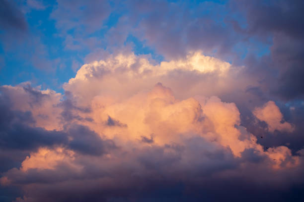 大雨の前の空の雷雲 - meteorology sky cloud light ストックフォトと画像