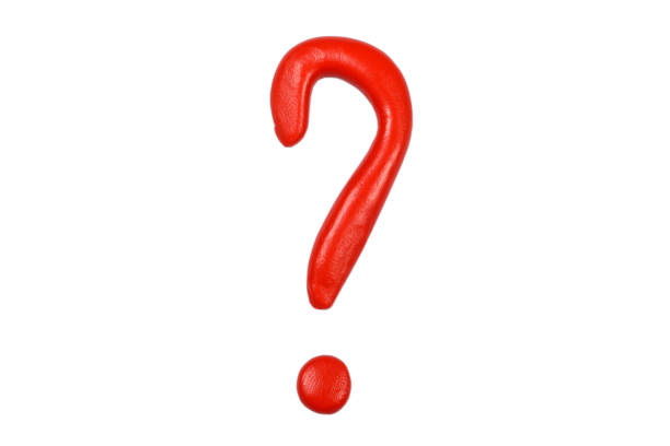 istock Plasticine question mark symbol isolated on white background 1466450222